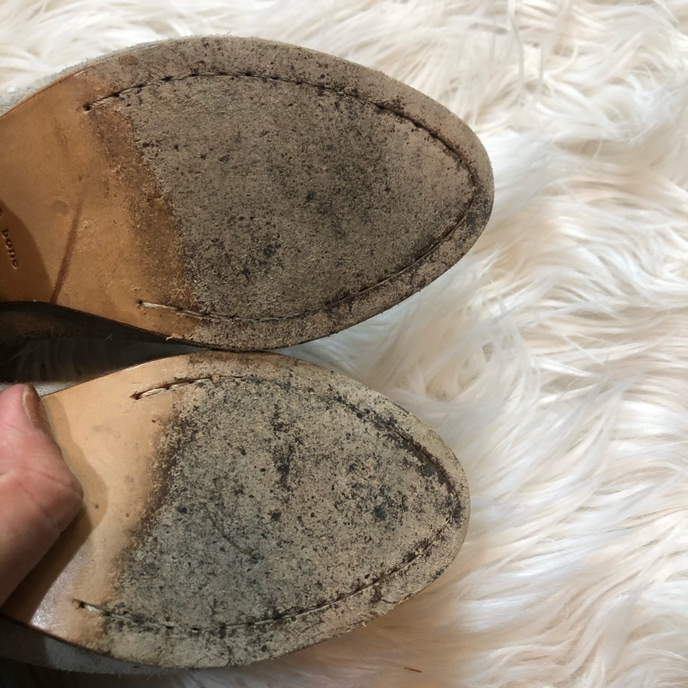 Rag & Bone Margot Grey Suede Zipper Bootie Sz 35 - Picture 4 of 10